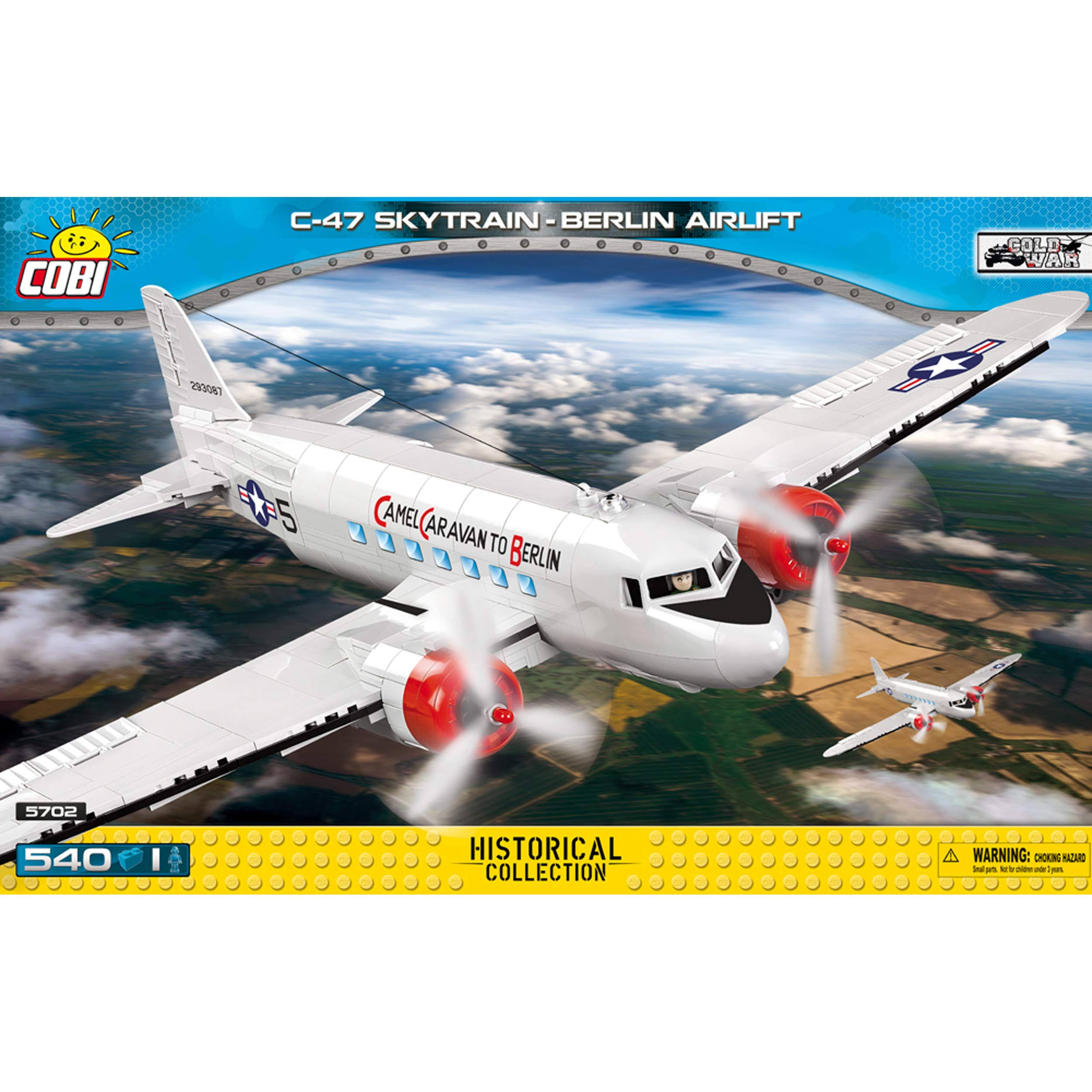 Cobi Historical Collection C-47 Skytrain - Berlin AirLift Multicolor