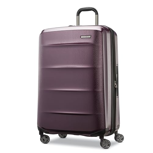 Samsonite Carry-On Pro Front Pocket Hardside Expandable 21-Inch Octiv Luggage: Durable & Impact Resistant, 360° Aero Trac Spinner Wheels, Adjustable Telescopic Handle, TSA Approved Lock - Silver