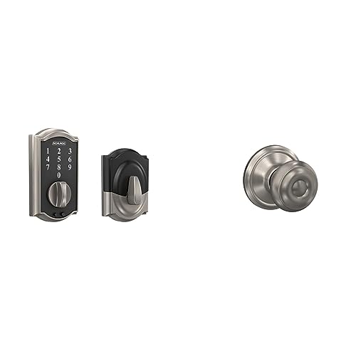 Schlage BE375 CEN 716 Touch Century Deadbolt, Electronic Keyless Entry Lock, Aged Bronze