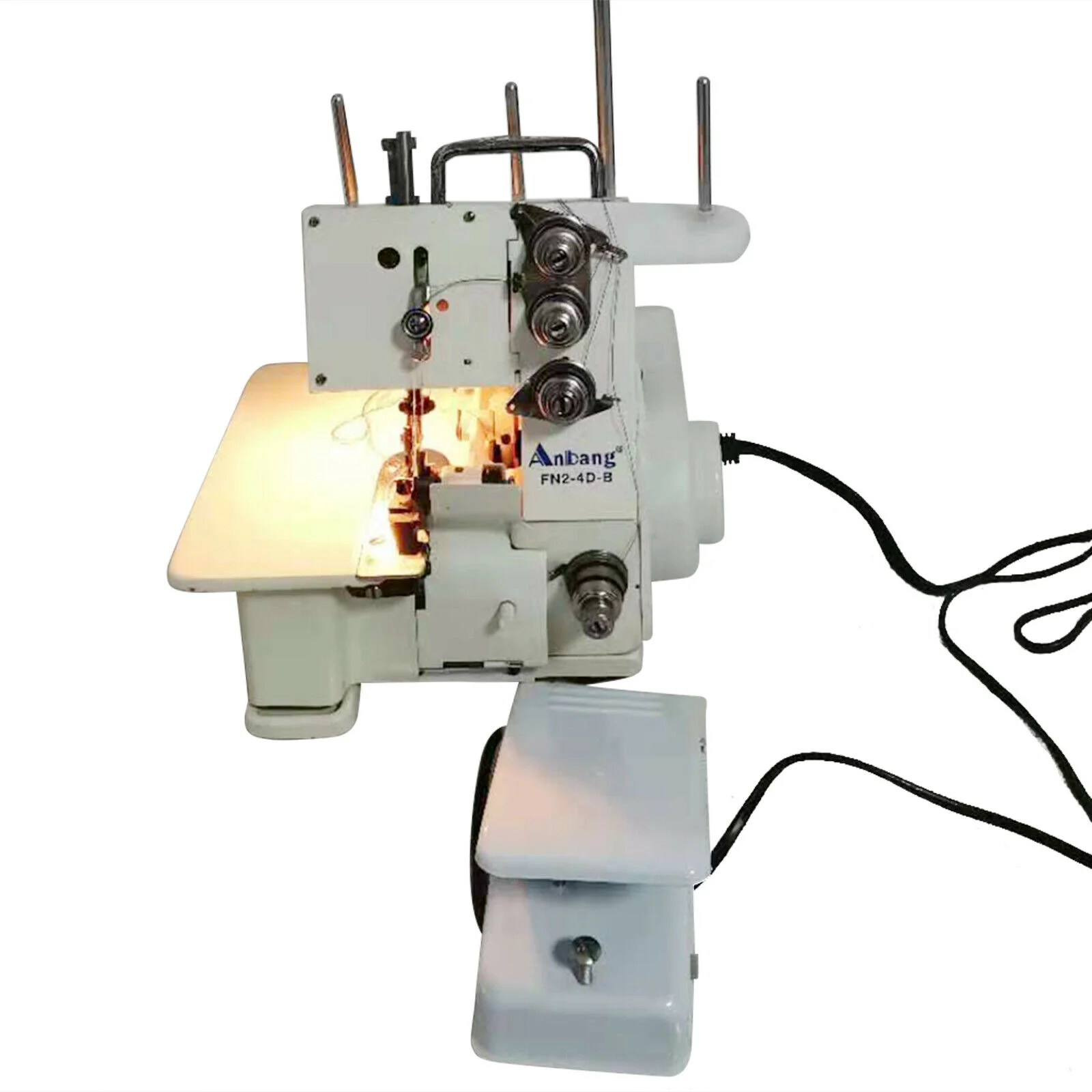 Miumaeov 4 Thread Overlock Serger Sewing Machine Household Sewing Machine+Foot Controller DP5 * 80-95 1200 Stitches/Minute