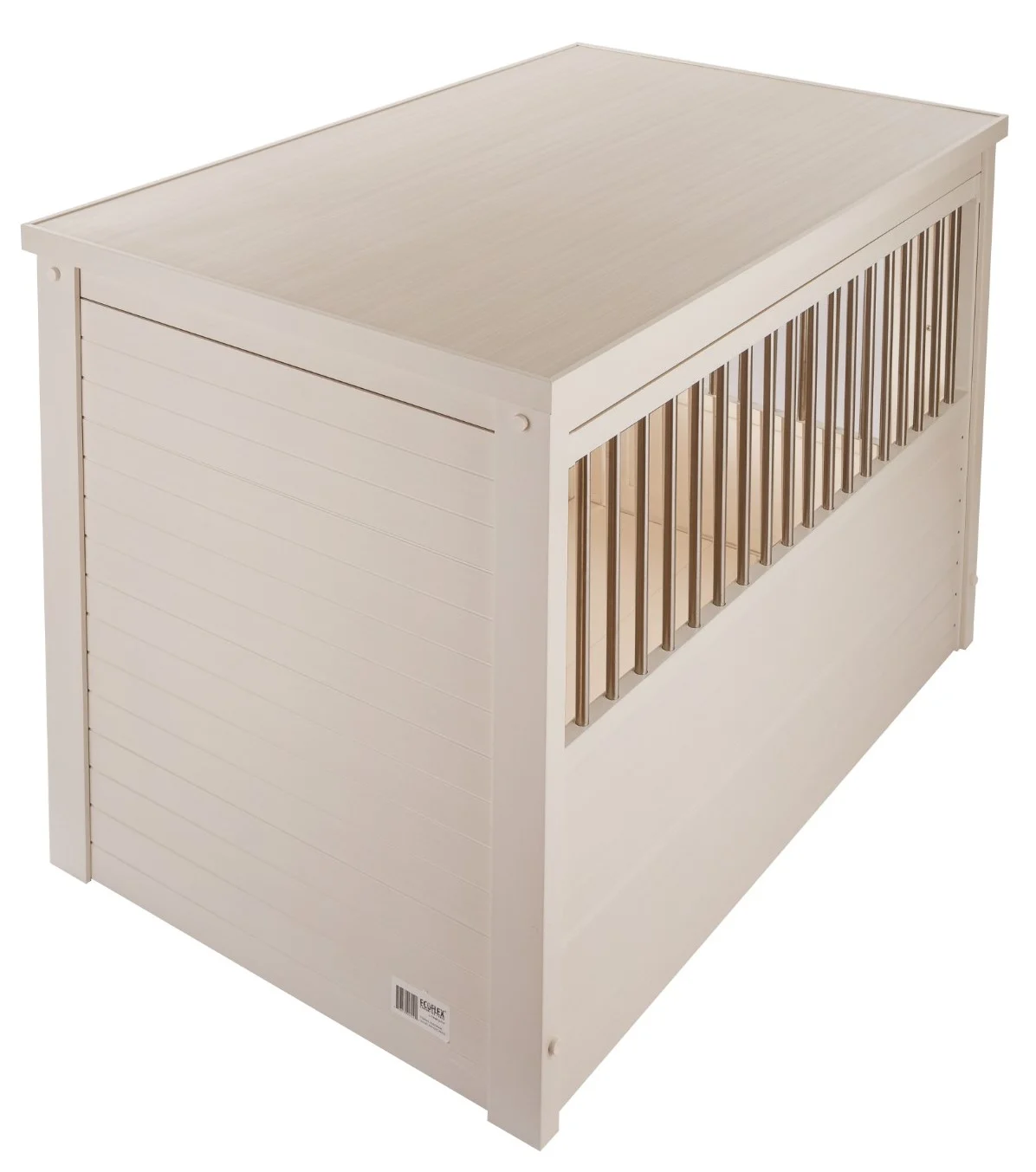 New Age Pet Ecoflex Furniture Style Dog Crate End Table - Antique White Medium