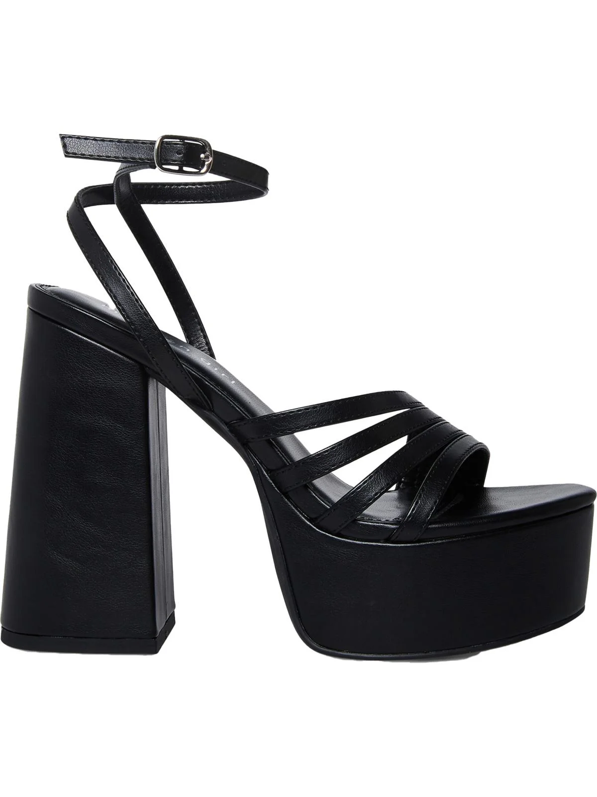 Madden Girl Womens Jadda Chunky Ankle Strap Platform Sandals