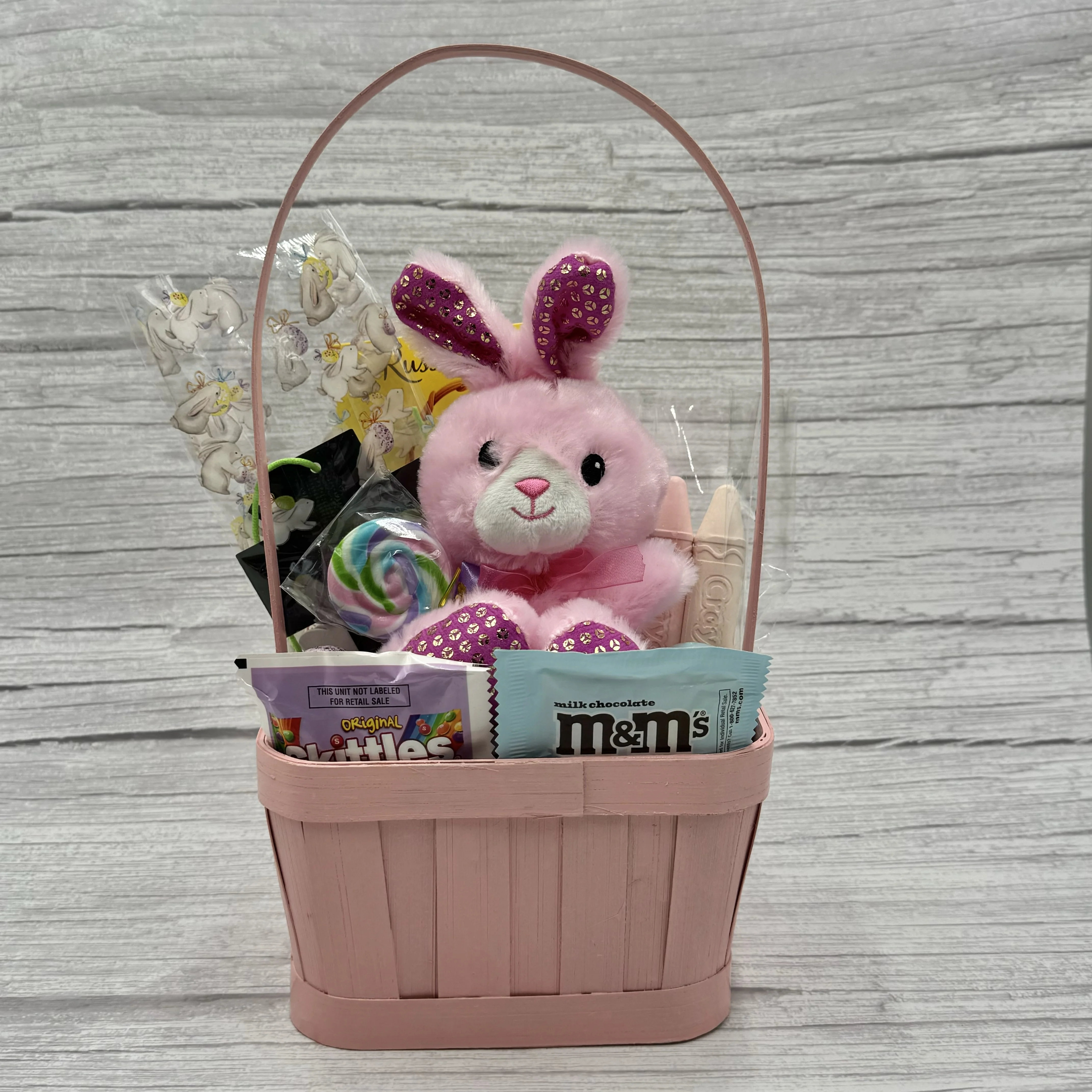 Bay and Birch Designs Prefilled Easter Basket Personalized Candy Crafts Green