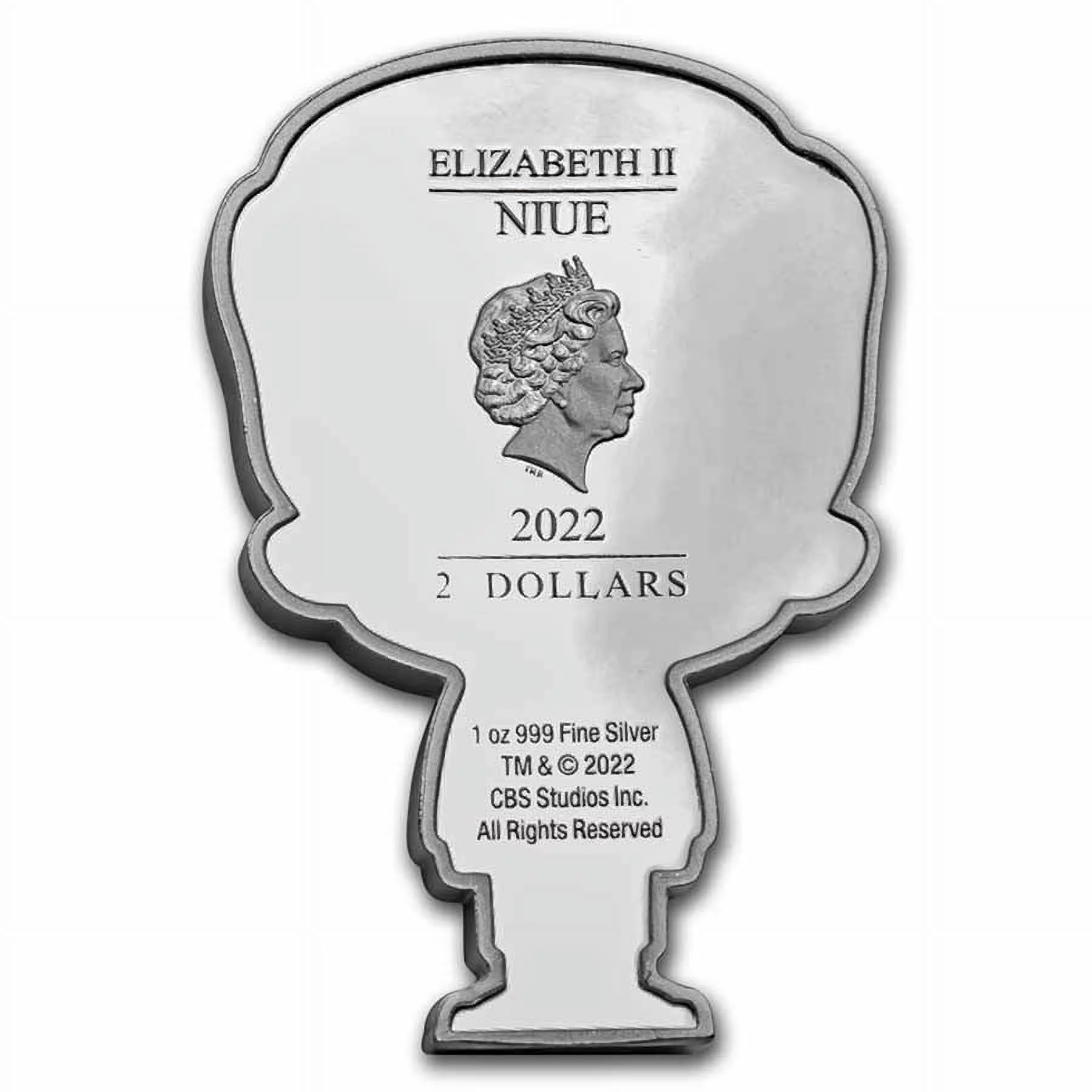 2022 Niue 1 oz Silver Chibi Star Trek: Lt. William T. Riker