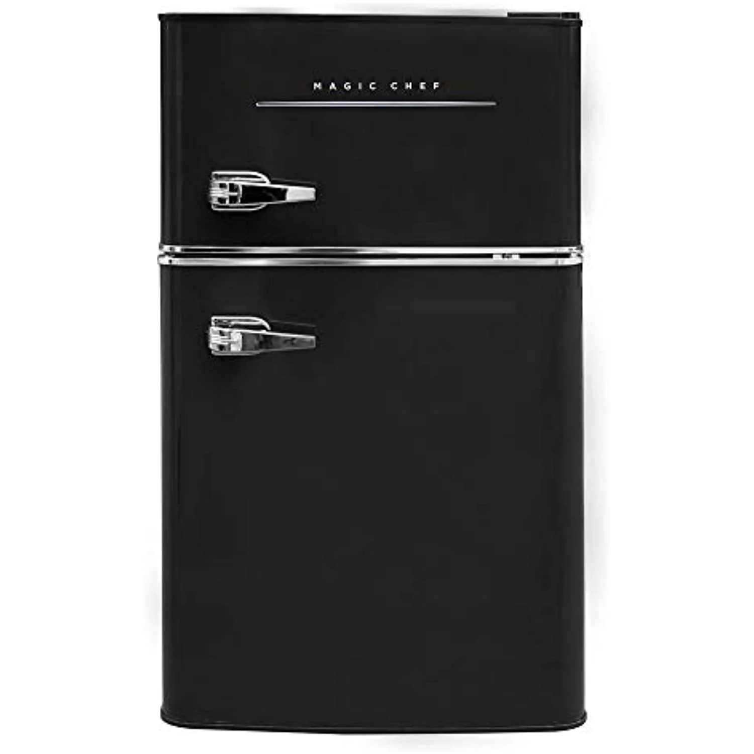 Magic Chef Retro Mini Refrigerator 3.2 cu. ft. 2-Door Fridge in Black