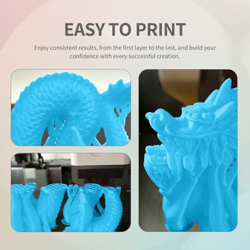 OVERTURE PLA Filament 1.75mm PLA 3D Printer Filament, 2kg Cardboard Spool (4.4lbs), Dimensional Accuracy +/- 0.02mm, Fit Most FDM Printer (Black 2-Pack)