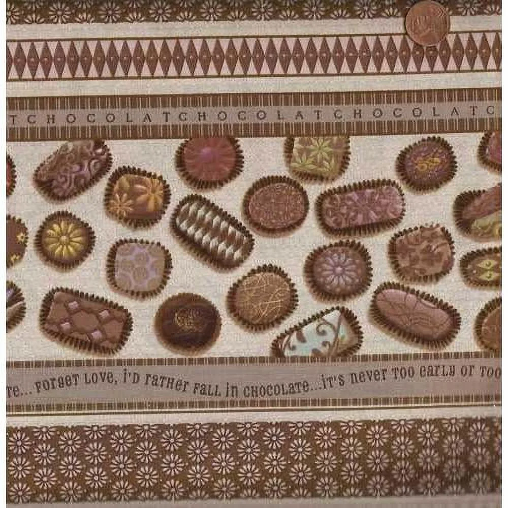 e Candy Sweets Dessert Stripe Spectrix Fabric