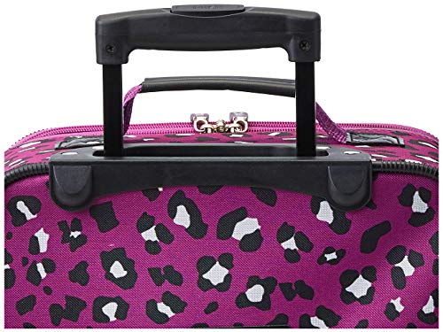 Rockland Fashion Softside Upright Luggage Set, Expandable, Kensington, Black and White, 2-Piece(14/19)