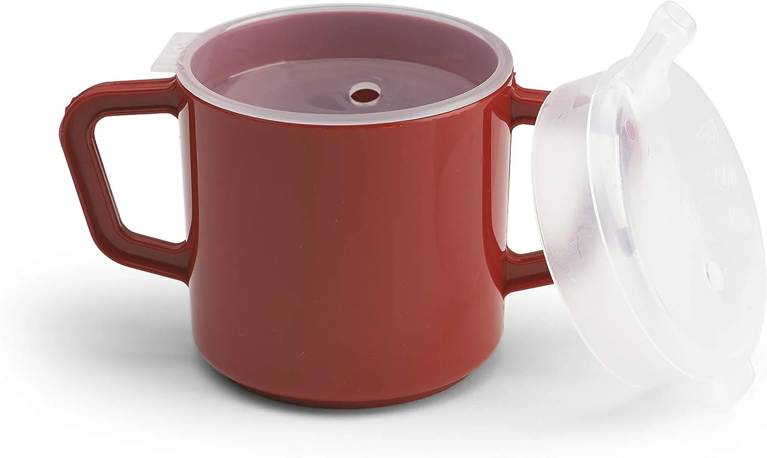 Providence Spillproof Compact 8 oz Adult Sippy Cup w/ 2 Handles, Red / Each