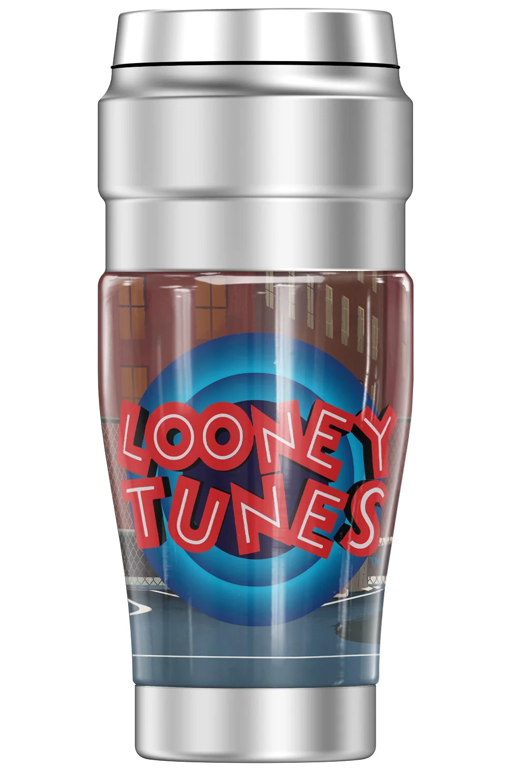Looney Tunes Sylvester And Tweety THERMOS STAINLESS KING Stainless Steel Travel Tumbler, Vacuum insulated & Double Wall, 16oz
