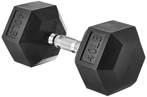Amazon Basics Rubber Hex Dumbbell Hand Weight