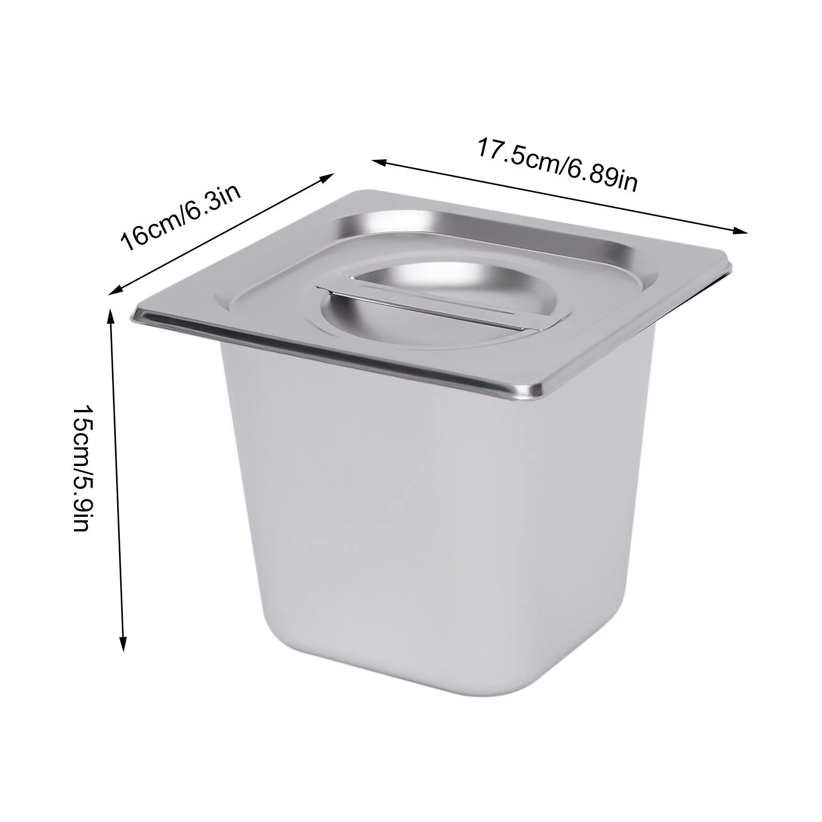 FETCOI 6-Pan Commercial Food Warmer Steam Table Buffet Bain Marie Countertop 600W 110V