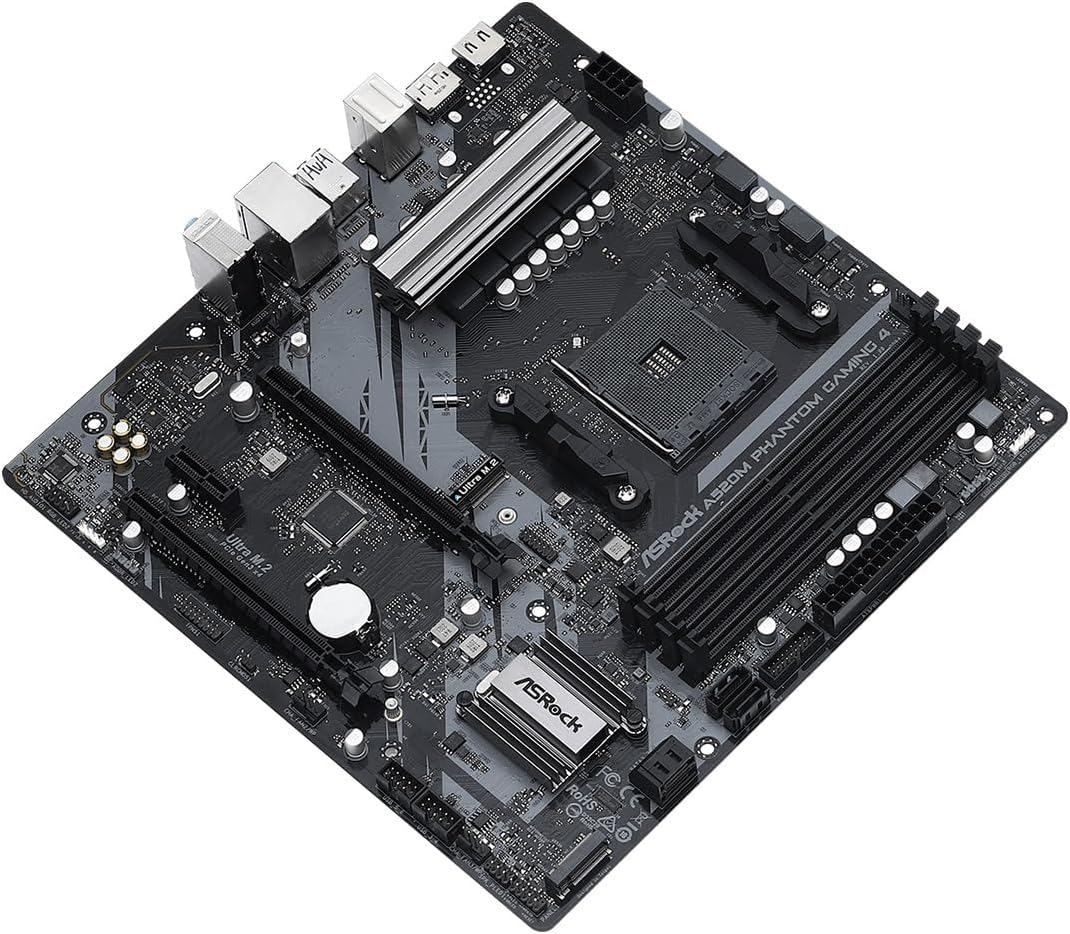 ASRock A520M Phantom Gaming 4 AM4 AMD A520 SATA 6Gb/s Micro ATX AMD Motherboard