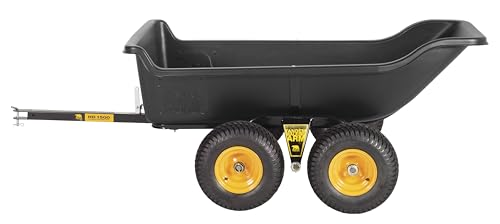 Polar TA1500 Tandem Axle Utility Trailer – 22 Cu. Ft. ATV/UTV Hauling Trailer with 1500 lb. Capacity – Rugged Rubber Wide Track Tires – Model 8262