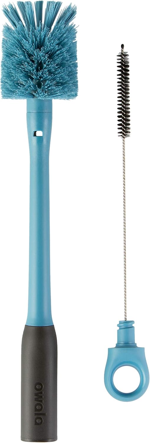 Owala 24-oz FreeSip Twist Insulated Stainless Steel Water Bottle and 2-in-1 Bottle Brush Cleaner Set, Blue