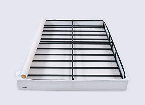 Amazon Basics Smart Box Spring Bed Base, 7-Inch Height Mattress Foundation, Tool-Free Easy Assembly, Queen, 79