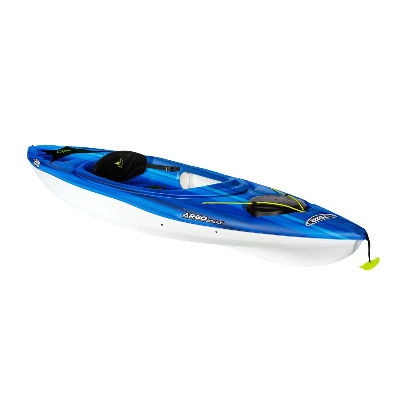Pelican - Argo 100X - Sit-in Recreational Kayak - 10 ft - Fade Deep Blue White