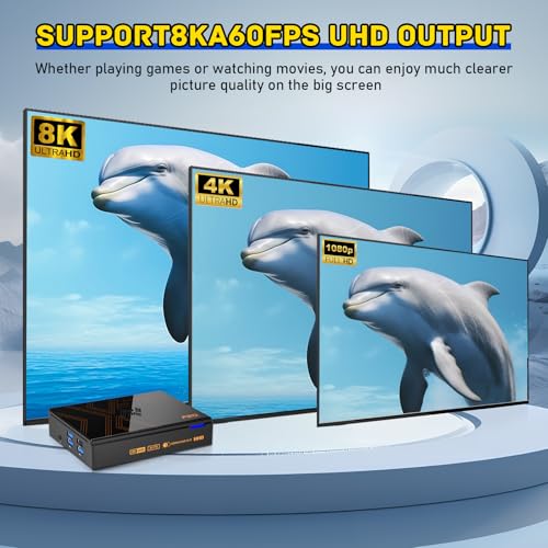 Kinhank Super Console X5 PRO Retro Game Console with 16000+ Games, 8K UHD Output, BT 5.0, Rock Chip RK3588S, SATA 3.1, Wireless Controllers