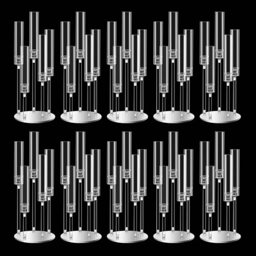 35inch 10pcs Black Candelabra Centerpieces for Tables 5 Arms Wedding centerpieces for Decorations