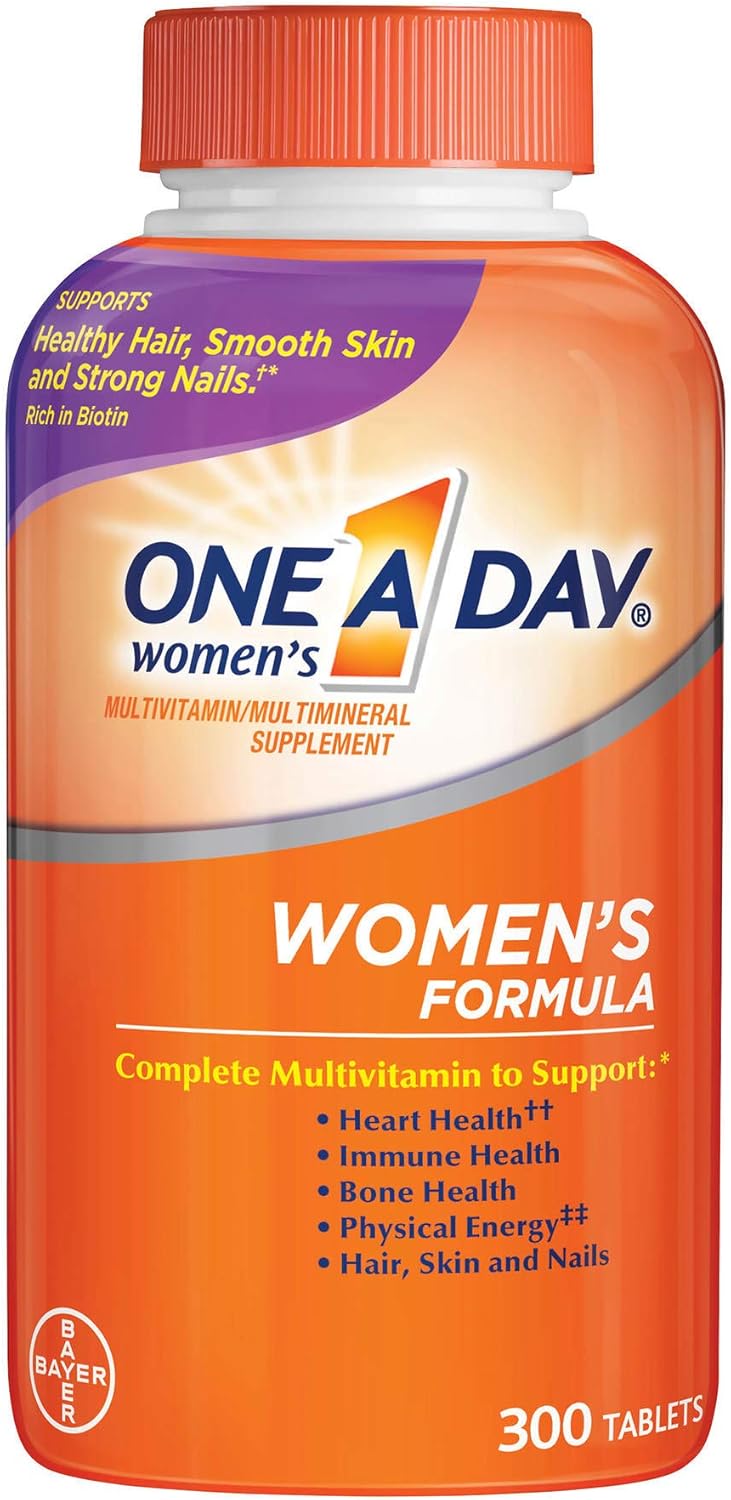 One-a-Day Women's Formula Complete Multivitamin 300 Tablets Bone Health Skin Health