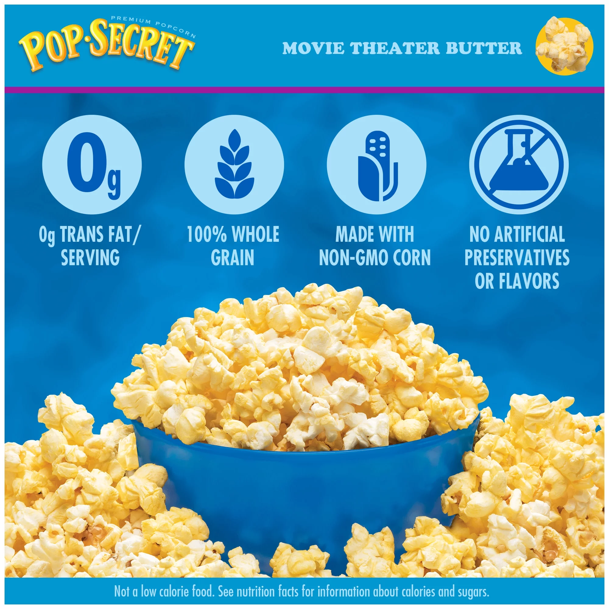 Pop Secret Microwave Popcorn, Movie Theater Butter Flavor, 3 oz Sharing Bags, 30 Ct