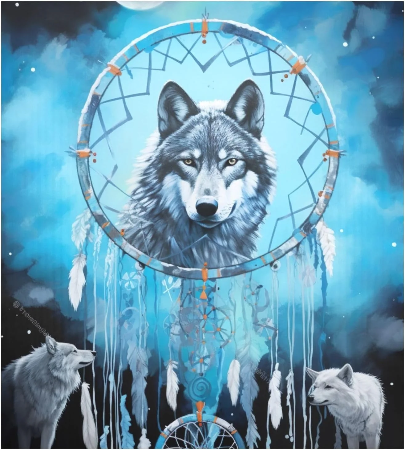 Coolnut Magnetic Dishwasher Stickers Cute Wolf Kitchen Dishwasher Cover Sticker, Panel Decal Home Cabinet Appliances Stickers 23in W x 26in H Home Decor