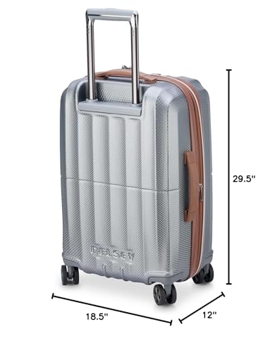 DELSEY PARIS Carrousel Hardside Expandable Luggage with Spinner Wheels, Navy, Carry-on 21 Inch