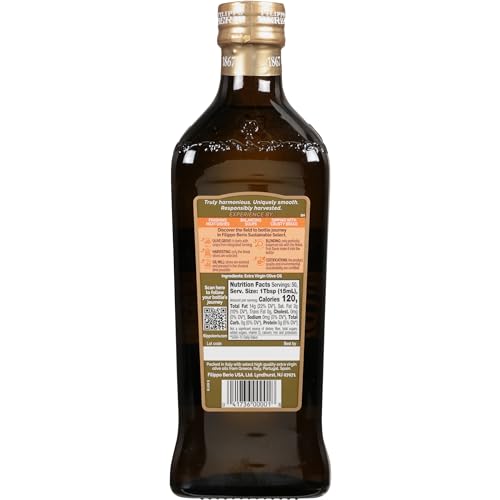 Filippo Berio Sustainable Select Extra Virgin Hearty Balance Olive Oil 25.3 fl oz Glass Bottle