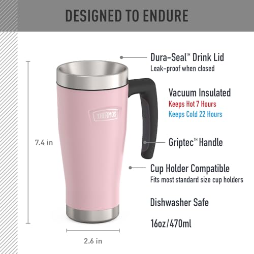 THERMOS ICON SERIES, Stainless Steel Mug, Granite, 16 oz