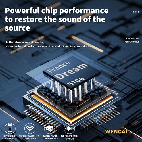 88 Key Fully Weighted Electric Piano Keyboard Hammer Action Full-size Digital Pianos for Beginners Adults Wooden Upright Piano with Sheet Music Stand Triple Pedal, Supports USB-MIDI Black