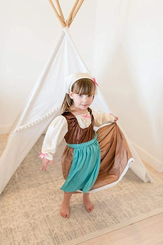 Cinderella Day Dress with Scarf