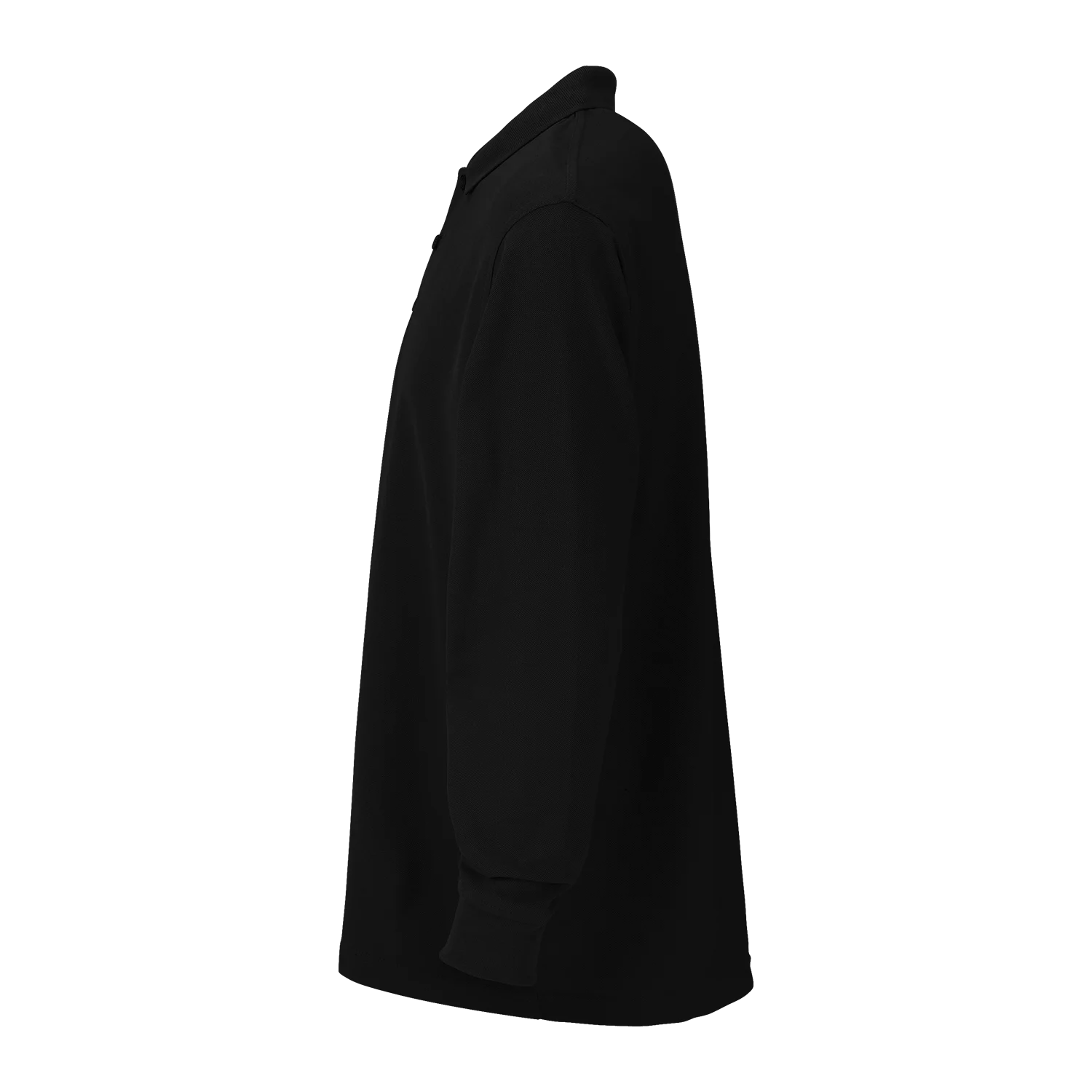 Long Sleeve Soft-Blend Double-Tuck Pique Polo