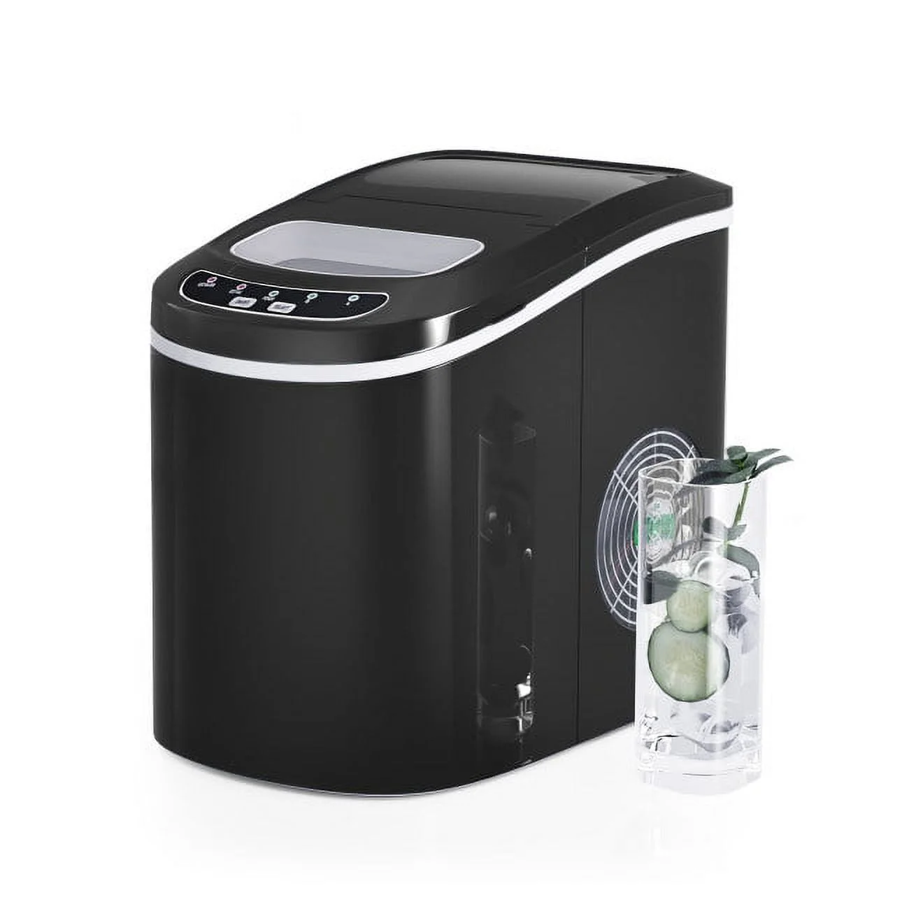 Portable Electric Ice Maker with Water Reservoir - Effortless Ice Production