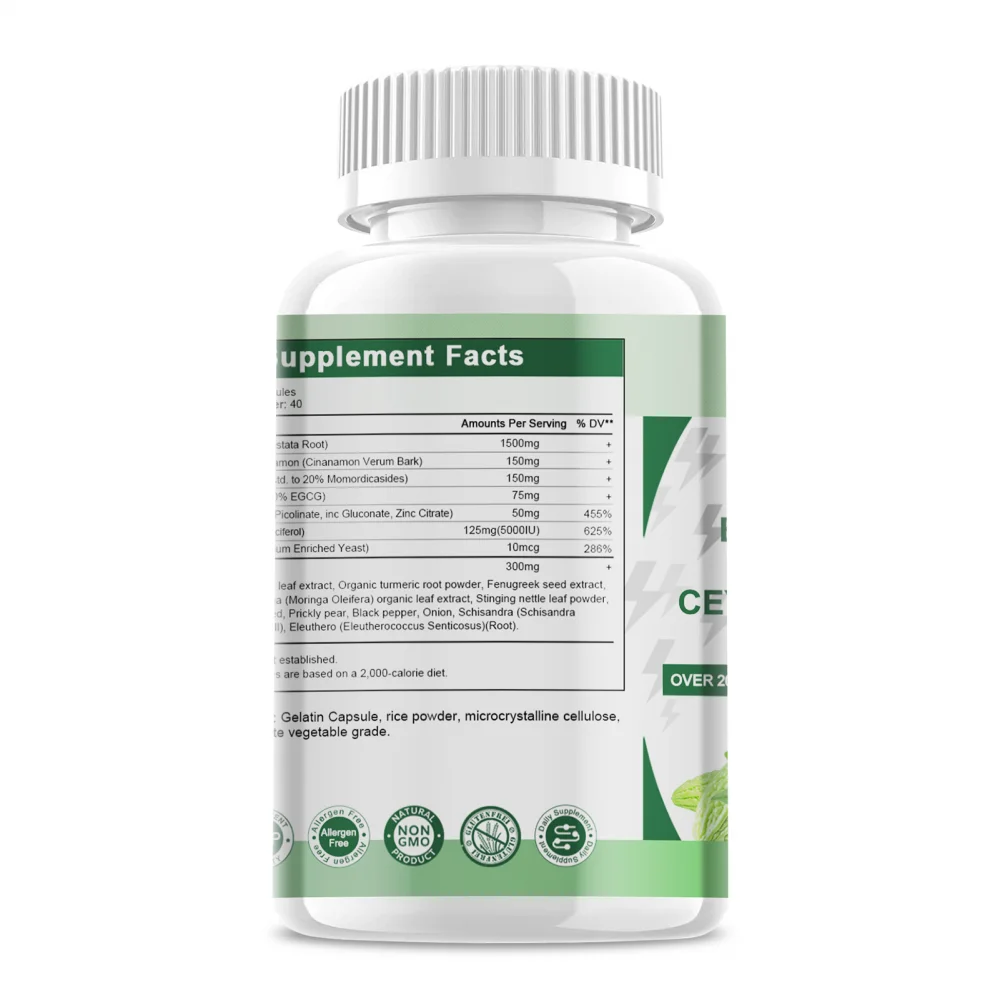 (2 PACK)Berberine Supplement 1500mg - 240 Capsules - Berberine HCI Root Supplements Pills - for Immune Support & Weight Management - Non GMO Gluten Free Veggie Capsules