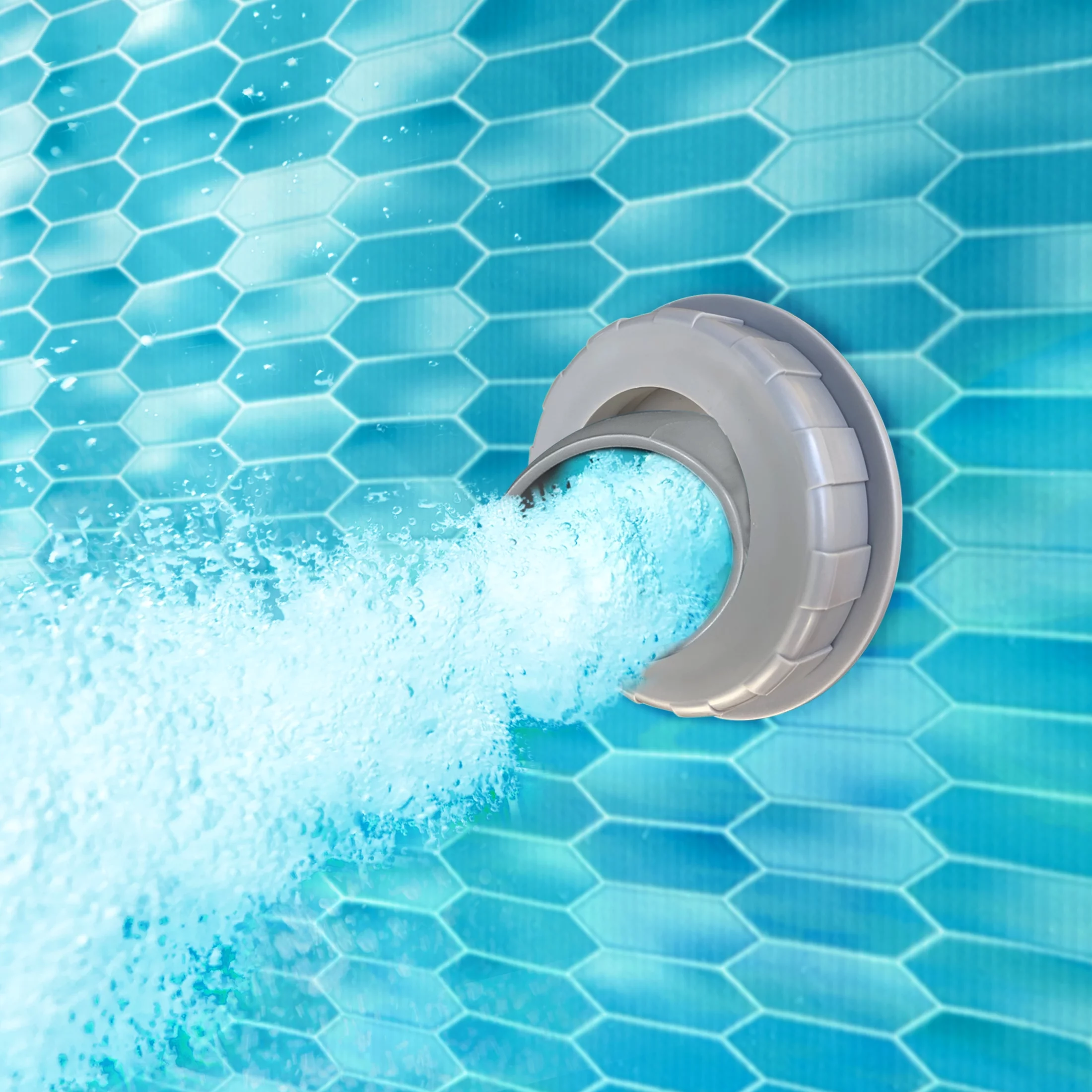 Funsicle 16 ft Oval Oasis Designer Pool, Above Ground Frame Swimming Pool, Stone Print, Age 6 & up