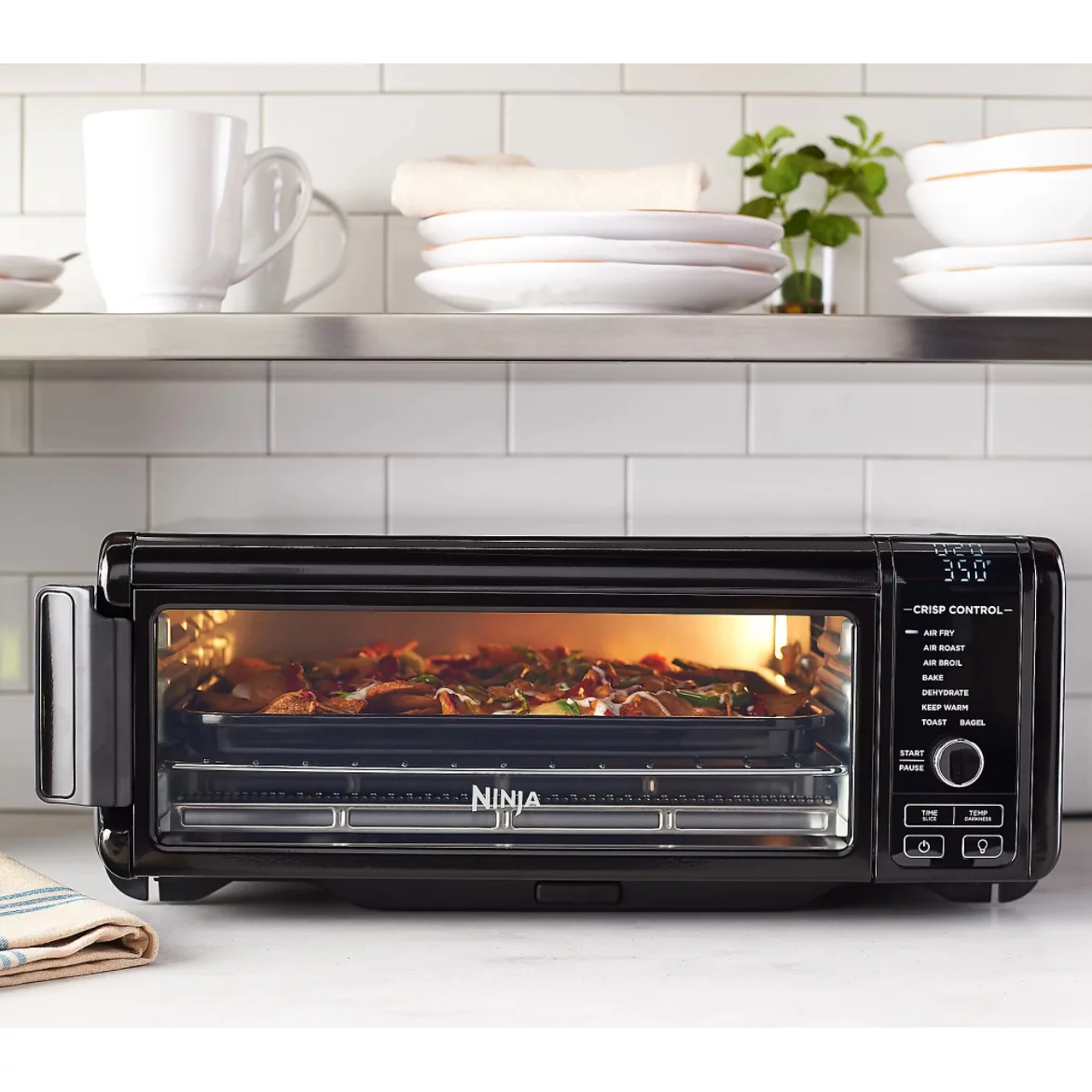 Restored Ninja SP101HB_EGB-RB Foodi 8 in 1 Digital Countertop Oven, Black (Refurbished)