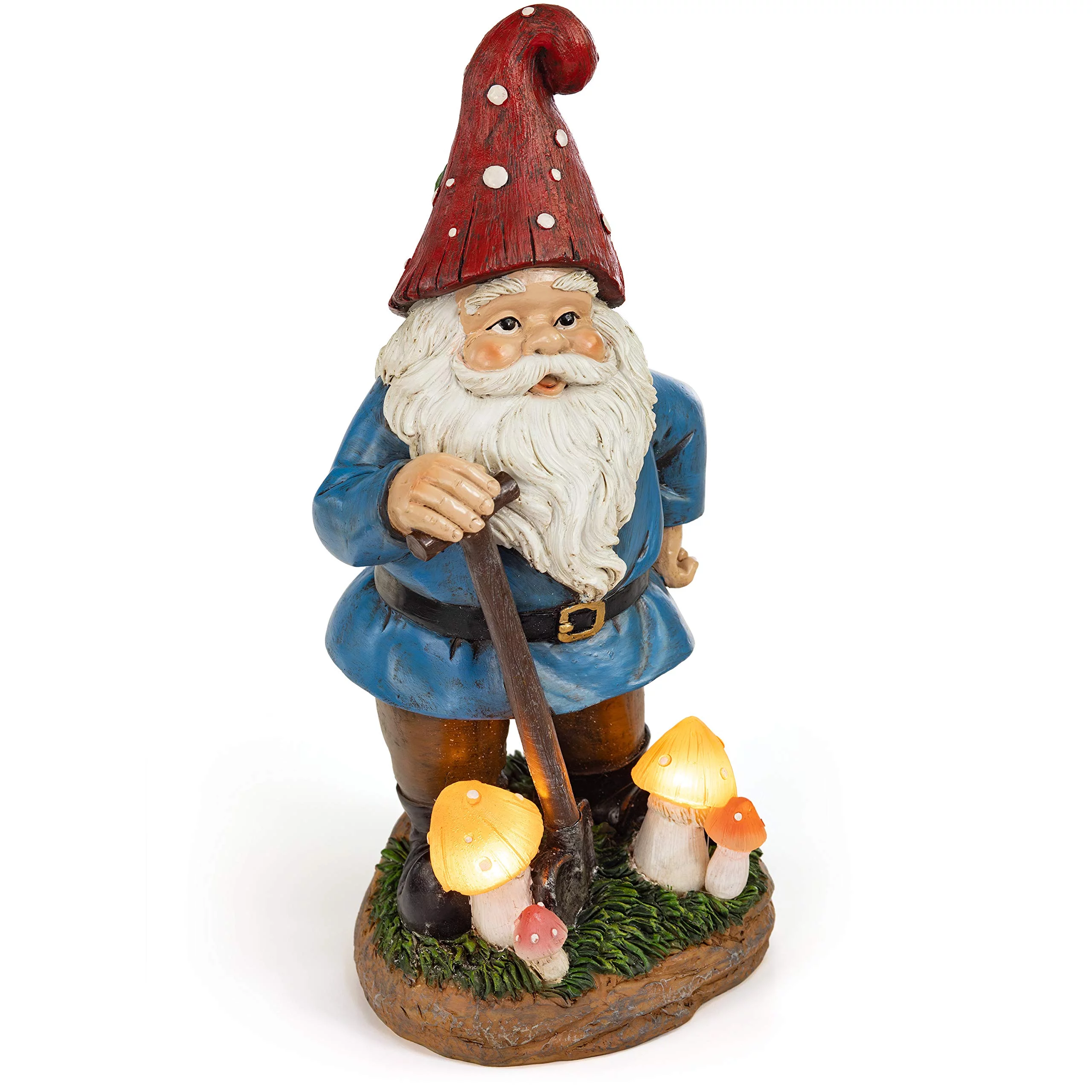 Dawhud Direct | Vp Home Mystic Mushroom Gnome Solar Powered Led Outdoor Decor