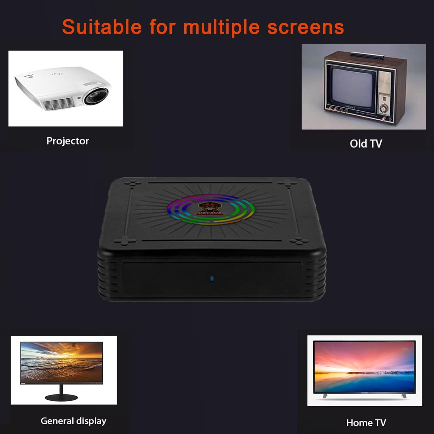 38000 in 1 Arcade Game Console 45+ Emulator Mini Game Box with Pair of 2.4G USB Wireless Controllers HDMI Output for 4K TV 64G