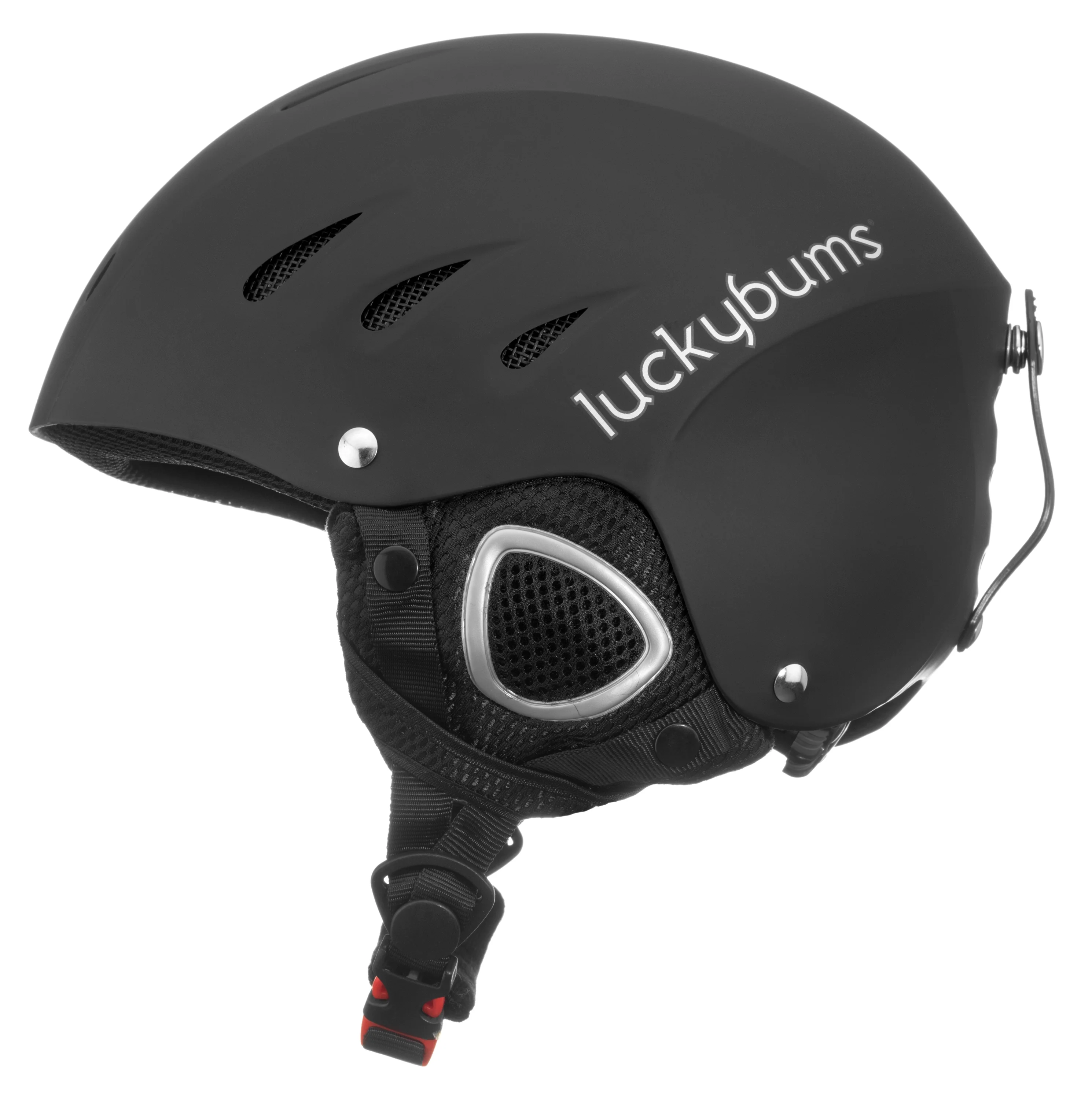 Lucky Bums Snow Sport Helmet, Matte Black, X-Large