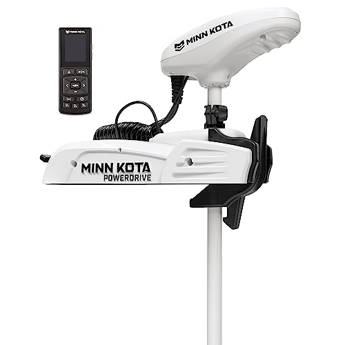 Minn Kota Riptide PowerDrive Bow-Mount Electric Trolling Motor with Wireless Remote, 55 Lb. Thrust, 54 in. Shaft, Saltwater