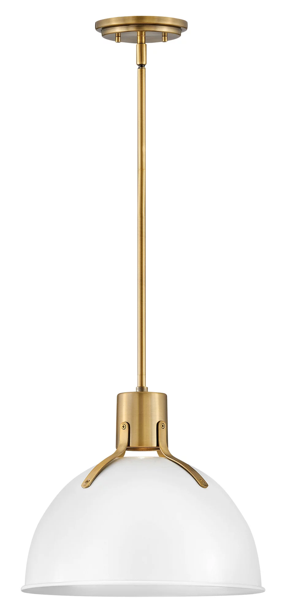 3487SK-Hinkley Lighting-Argo - 14 Inch 6.5W 1 LED Small Pendant-Satin Black Finish