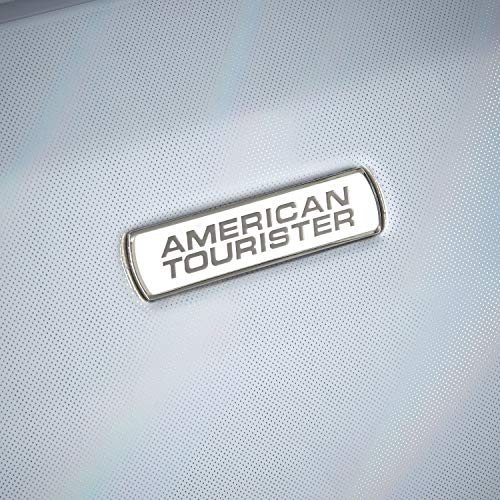 American Tourister Moonlight Hardside Expandable Luggage with Spinner Wheels, Blue Terazzo, 2-Piece Set (20/28)