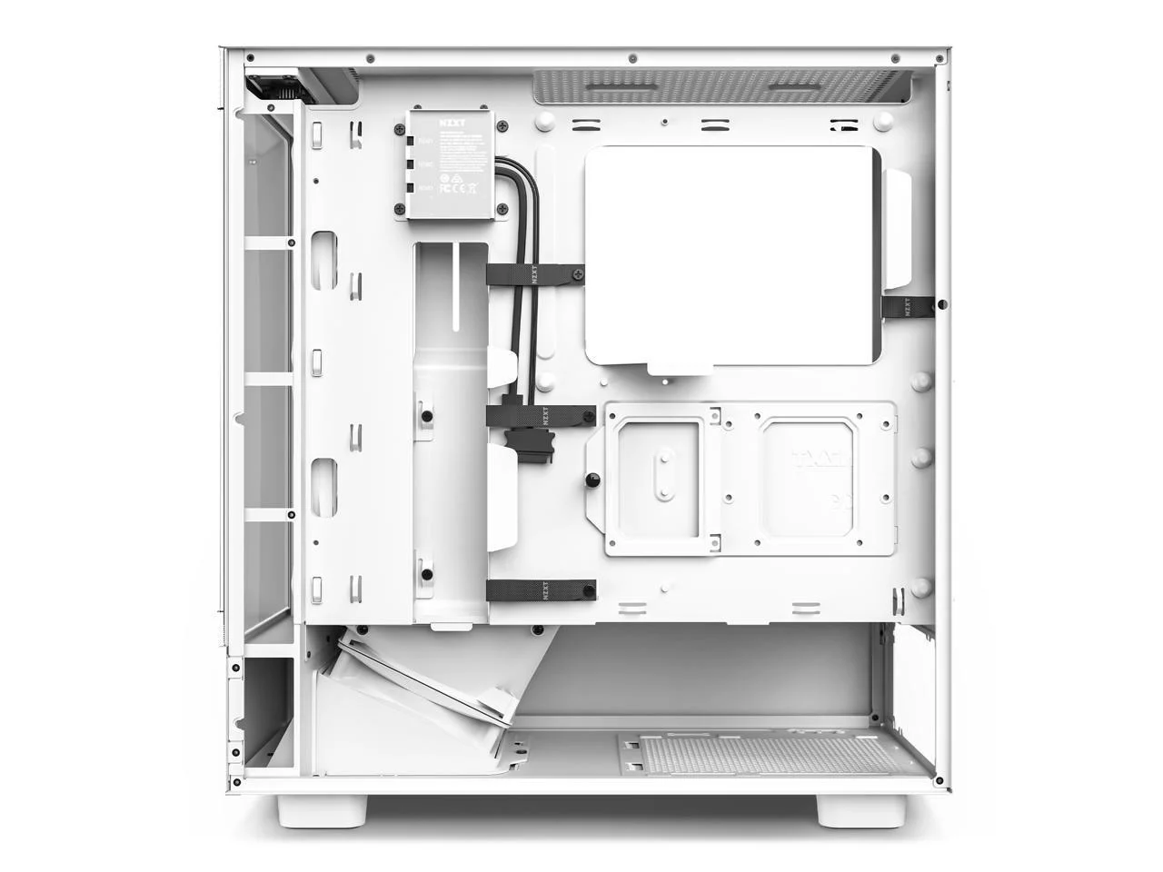 NZXT H5 Elite - All White CC-H51EW-01 White SGCC Steel, Tempered Glass ATX, Micro-ATX, mini-ITX Computer Cases