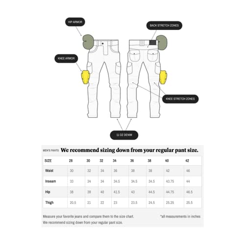 NBT Clothing Protective Motorcycle Riding Pants Removable CE Armor (Knee, HIPS) Reinforced Stitching in High Impact Zones