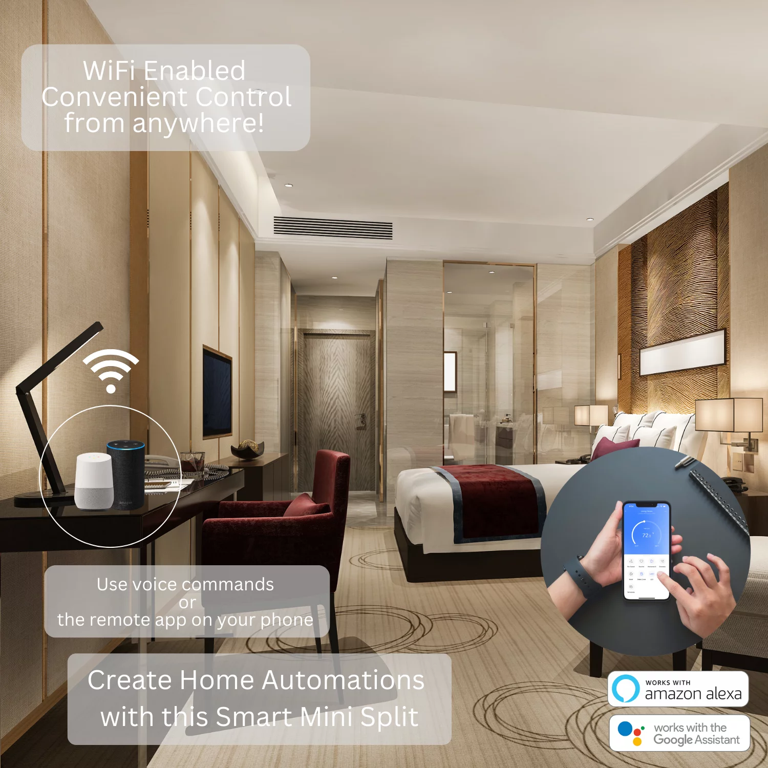 Cooper & Hunter 36000 BTU 230V Slim Ducted Tri 3 Zone Mini Split Heat Pump Air Conditioner 12K+12K+12K Cover 1650 Sq Ft