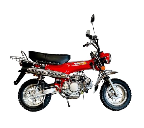 BELMONTE BIKES 125cc Monkey Bike, 4-Speed Semi-Automatic, Mini Moto Motorcycle, CT70 Moto, Low Seat Height, Newest LX Model, LED Headlights, Upgraded Tires, Upgraded Suspension, Street Legal