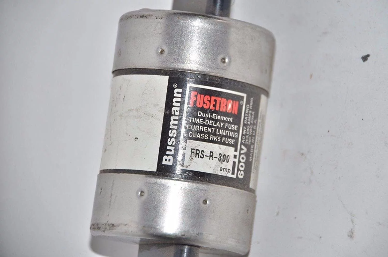 Bussmann FRS-R-30, 30 Amp 30A 600V Fusetron Dual Element Time-Delay Current Limiting Class RK5 Fuse, UL Listed