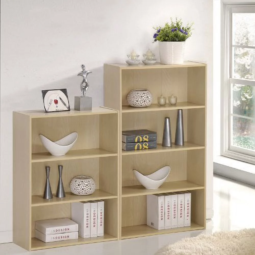 Furinno Pasir 3-Tier Open Shelf, Maple