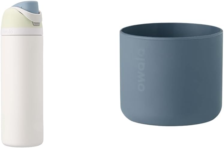 Owala FreeSip Insulated Stainless Steel Water Bottle with Straw and Silicone Water Bottle Boot