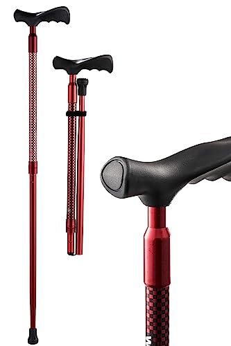 Ergo Walking Cane for Men & Women - Walking Canes for Seniors | Adjustable Cane for Women Walking Sticks for Seniors Balance | Foldable Walking Stick for Seniors